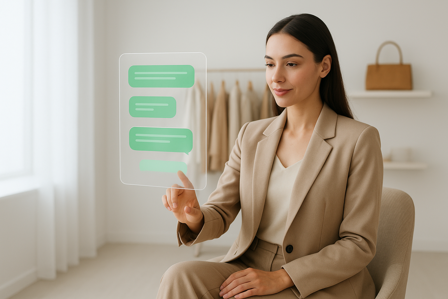 Fashion customer with AI chat